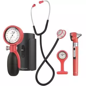 oiakus Ensemble de Diagnostic ORL, kit de vérification des Cinq Sens,  Otoscope, ophtalmoscope, dissolvant de cérumen, spéculum, Outil Parfait  pour Les