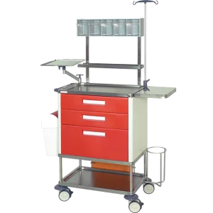 Chariot d'urgence H773 PRP avec étagère frontale Hidemar 
