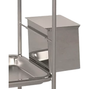 Poubelle inox Hidemar pour chariot de soins H16 et H17