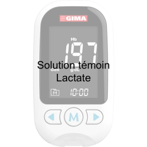 Solution témoin pour lecteur Multiparamètre GimaCare - Lactate