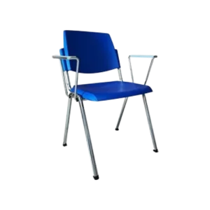Chaise visiteur empilable avec accoudoirs