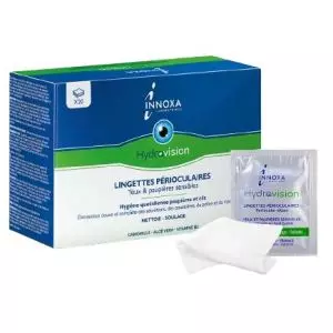 Lingettes nettoyantes périoculaires Innoxa Hydravision (x20)