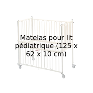 Matelas pour lit pédiatrique (125 x 62 x 10 cm)