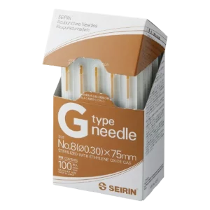 Aiguilles d'acupuncture stériles Seirin Type G - aiguille longue avec tube guide (boîte de 100)