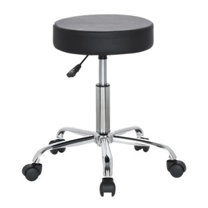 Tabouret médical sur roulettes noir