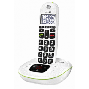 Téléphone fixe sans fil Doro PhoneEasy 115, blanc