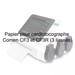 Papier pour cardiotocographe Comen CF3 et CF3R (3 liasses)