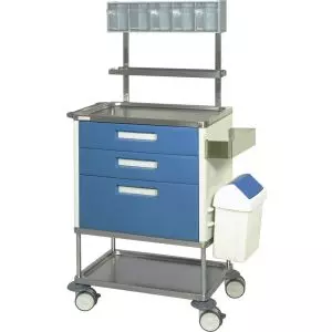 Chariot de soins et infirmerie 3 tiroirs Hidemar H 773 EP