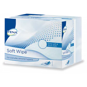 Lingettes TENA Soft Wipe carre absbond pack de 135