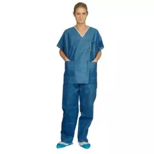 Pyjama de Bloc bleu PROFIL TUNIC LCH avec 2 poches non stérile