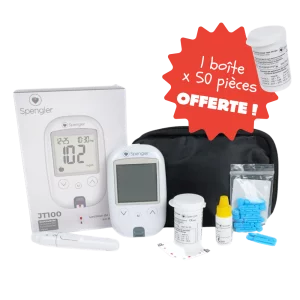 Kit complet glucomètre JT 100 Spengler