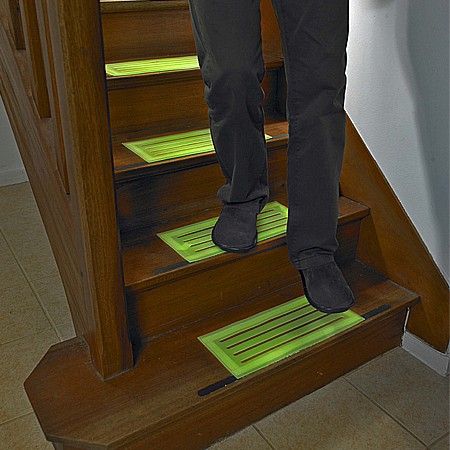 Tapis Antidérapant Escalier 15 Pièces 8x30 Cm - Gris Fleur, Intérieur Bois