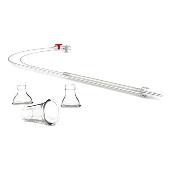 Cathéter hystérographie et cupule rigide 2 voies