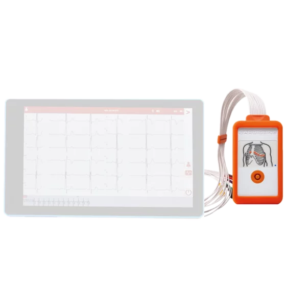 Electrocardiographe ECG Cardioline Touchecg HD+ Bluetooth (12 pistes) pour Windows avec tablette 10"