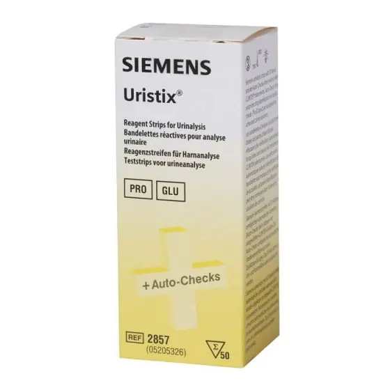 50 bandelettes urinaires Siemens Uristix