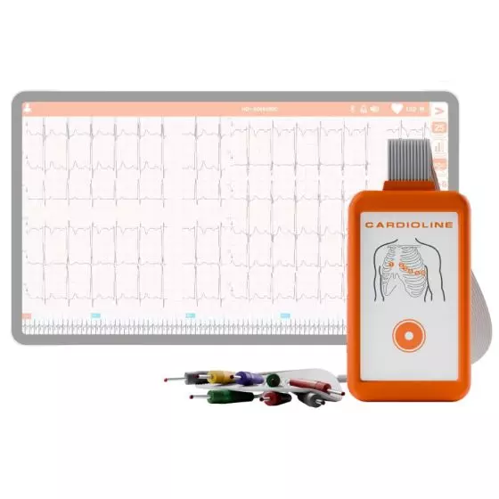 Electrocardiographe ECG Cardioline Touchecg HD+ Bluetooth (12 pistes) pour Android