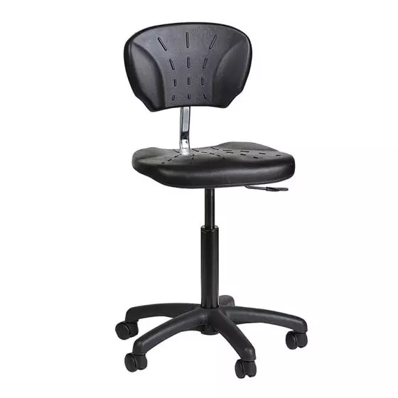 Tabouret médical sur roulettes Carina avec piètement ABS