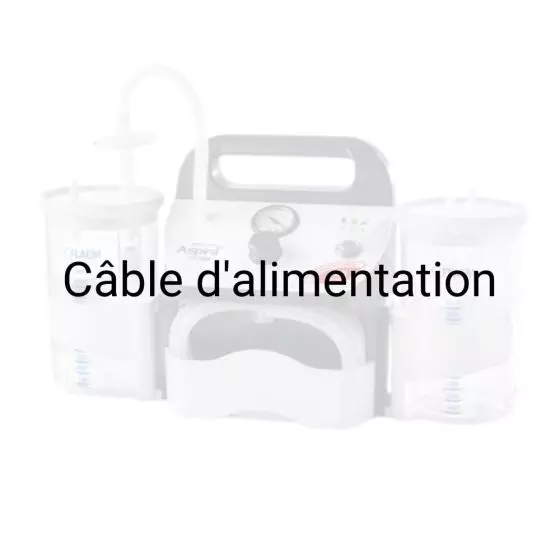 Câble d'alimentation pour aspirateur de mucosité Flaem Aspira go
