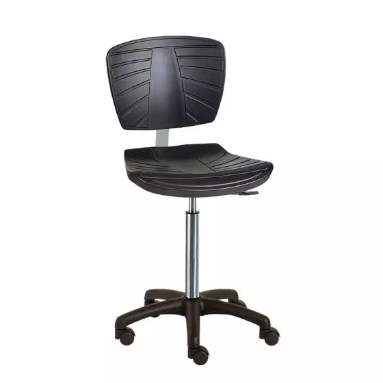 Siège médical ergonomique noir Carina base ABS
