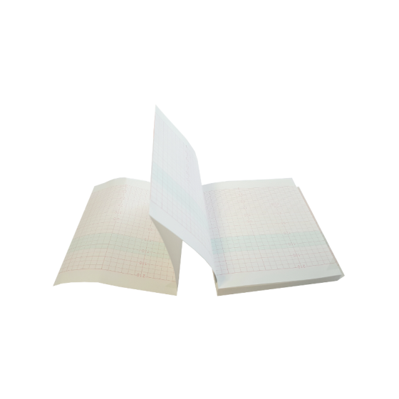 Papier pour cardiotocographe LETO 8 - Echelle de 30 BPM (10 liasses)