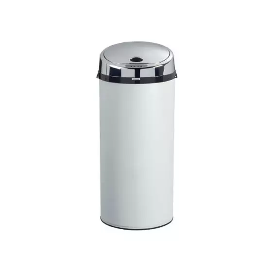 Poubelle à ouverture automatique Sensitive 45 L Blanc Rossignol