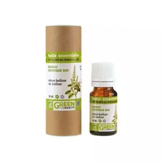 Huile Essentielle de basilic exotique bio Green For Health