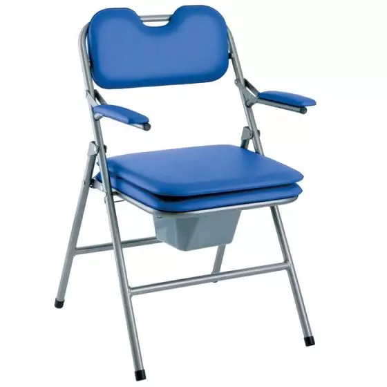 Chaise de toilette pliante Invacare Omega H407 Bleu