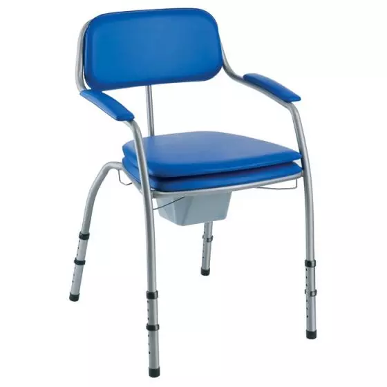 Chaise de toilette ajustable Invacare Omega H450LA Bleu