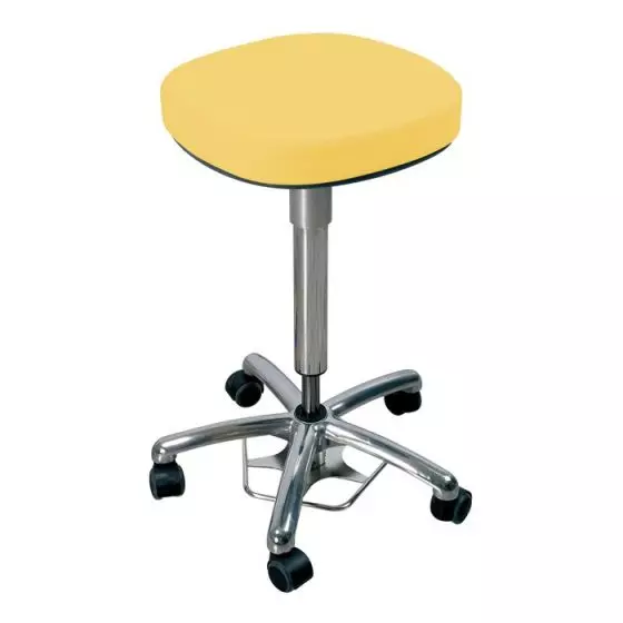 Tabouret sur roulettes Promotal 923-22, commande au pied