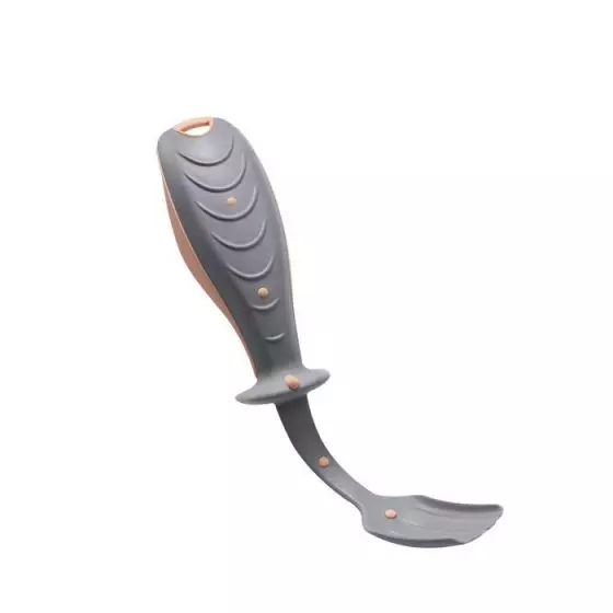 Fourchette ergonomique souple orange Holtex