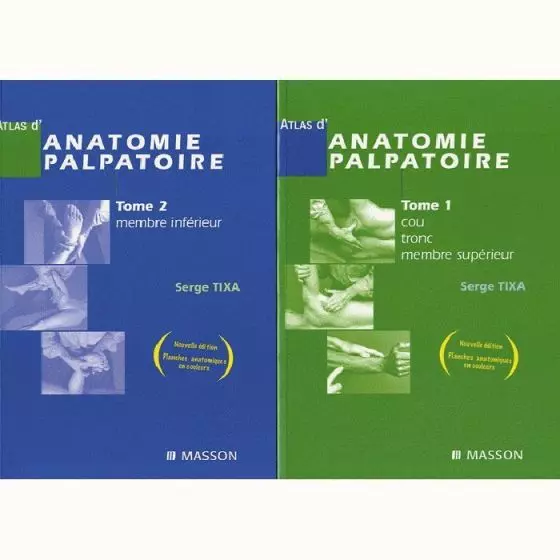 Livre, Atlas d'anatomie palpatoire, Pack 2 Tomes Elsevier Masson
