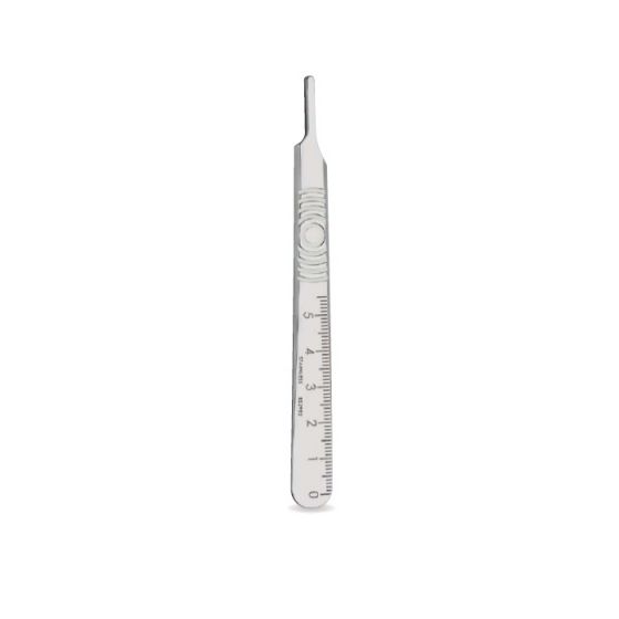 Manche de bistouri Swann Morton N°3 acier inoxydable gradué 12 cm