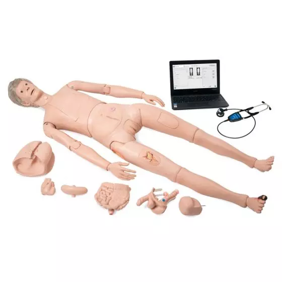 Mannequin de soins infirmiers avec auscultation Nikki