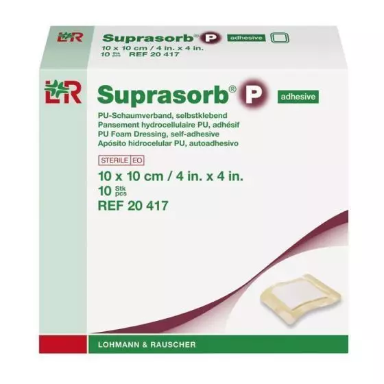 Pansements hydrocellulaires Suprasorb P Lohmann Rauscher Boîte de 5