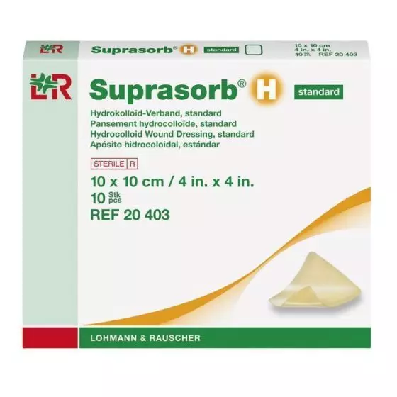 Pansements hydrocolloïdes standards Suprasorb H Lohmann Rauscher