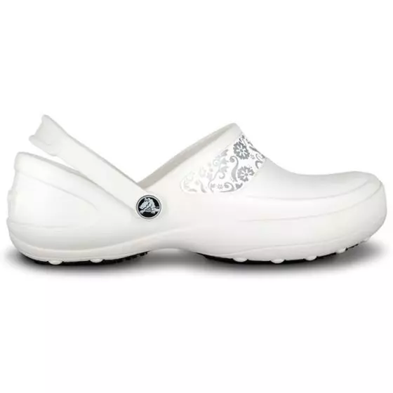 Sabots Crocs Mercy Work White/Silver