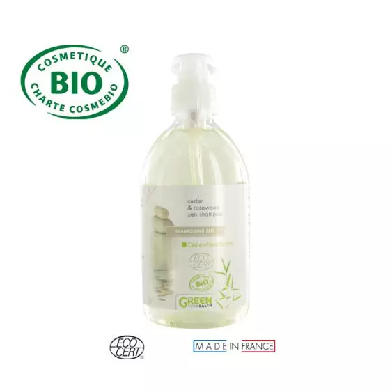 Shampoing ZEN Bio Cèdre et Bois de rose 500 ml Green For Health