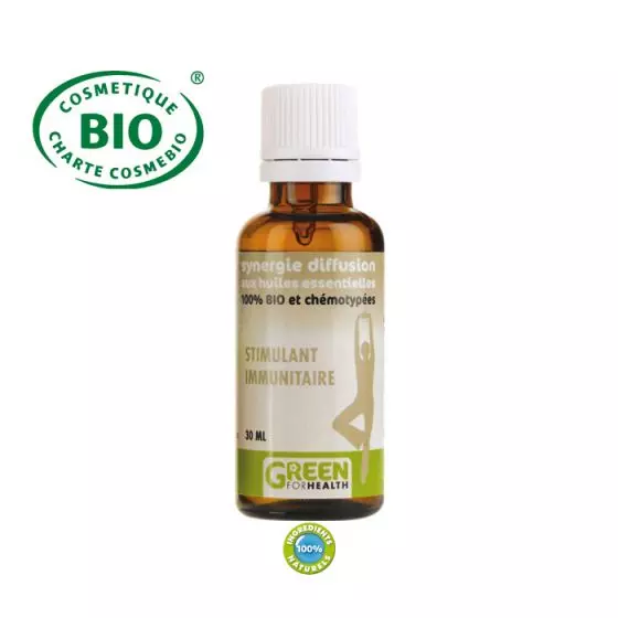 Synergie Stimulant immunitaire Bio aux huiles essentielles  30 ml Green For Health