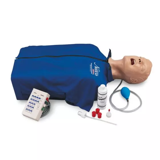 Torse de réanimation RCP avec simulateur ECG W44135