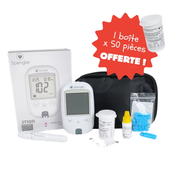 Kit complet glucomètre JT 100 Spengler