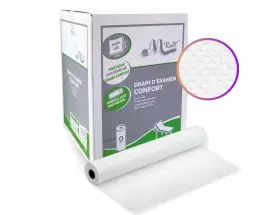 Draps d'examen ouate gaufrée collée (9 rouleaux)