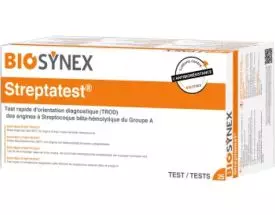 Test angine professionnel Biosynex Streptatest (boîte de 25)