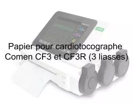 Papier pour cardiotocographe Comen CF3 et CF3R (3 liasses)