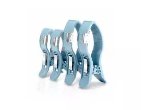 Jeu de 4 pinces membres avec électrodes pour ECG