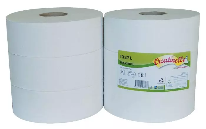 Rouleaux de papier toilette Global Hygiène Ecolabel (carton de 12)