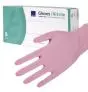 Gants d'examen nitrile Abena roses non poudrés non stériles