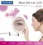 Miroir mural grossissant x10 Wall Mirror 