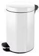 Poubelle à pédale en métal blanc (3, 5, 12, 20 ou 30 litres)