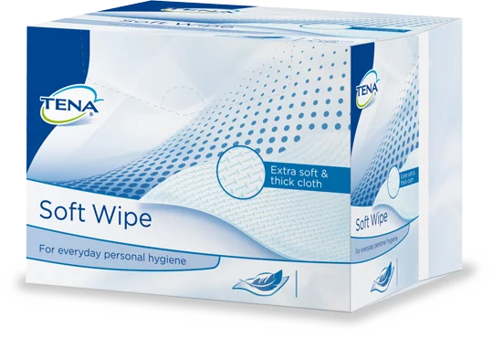 Lingettes TENA Soft Wipe carre absbond pack de 135