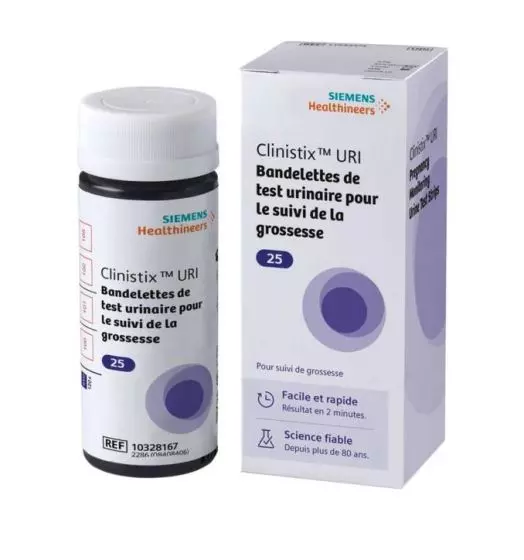 Bandelettes réactives Siemens Clinistix URI (boite de 25)